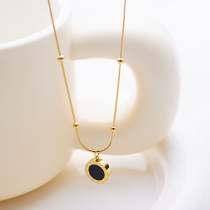 Medora Necklace | Roman Medallion Gold Pendant — detail view — TJAURI jewelry