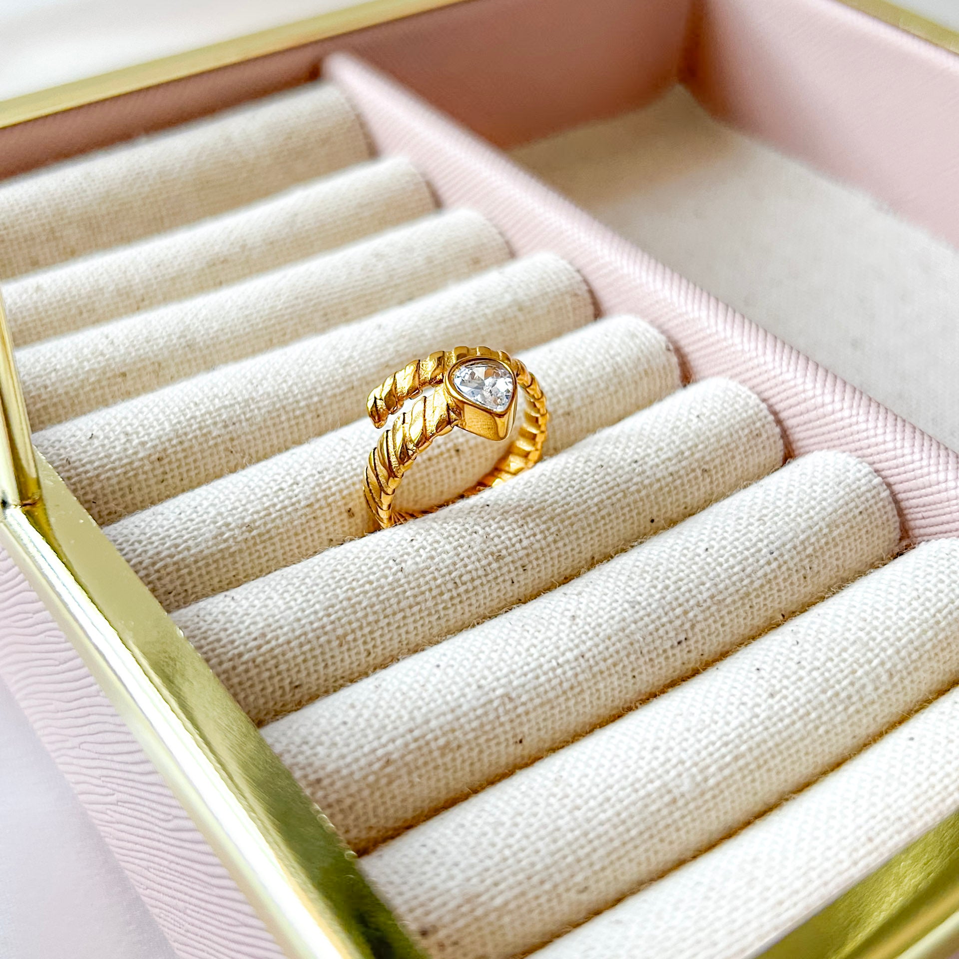 Adjustable Zirconia Open Ring