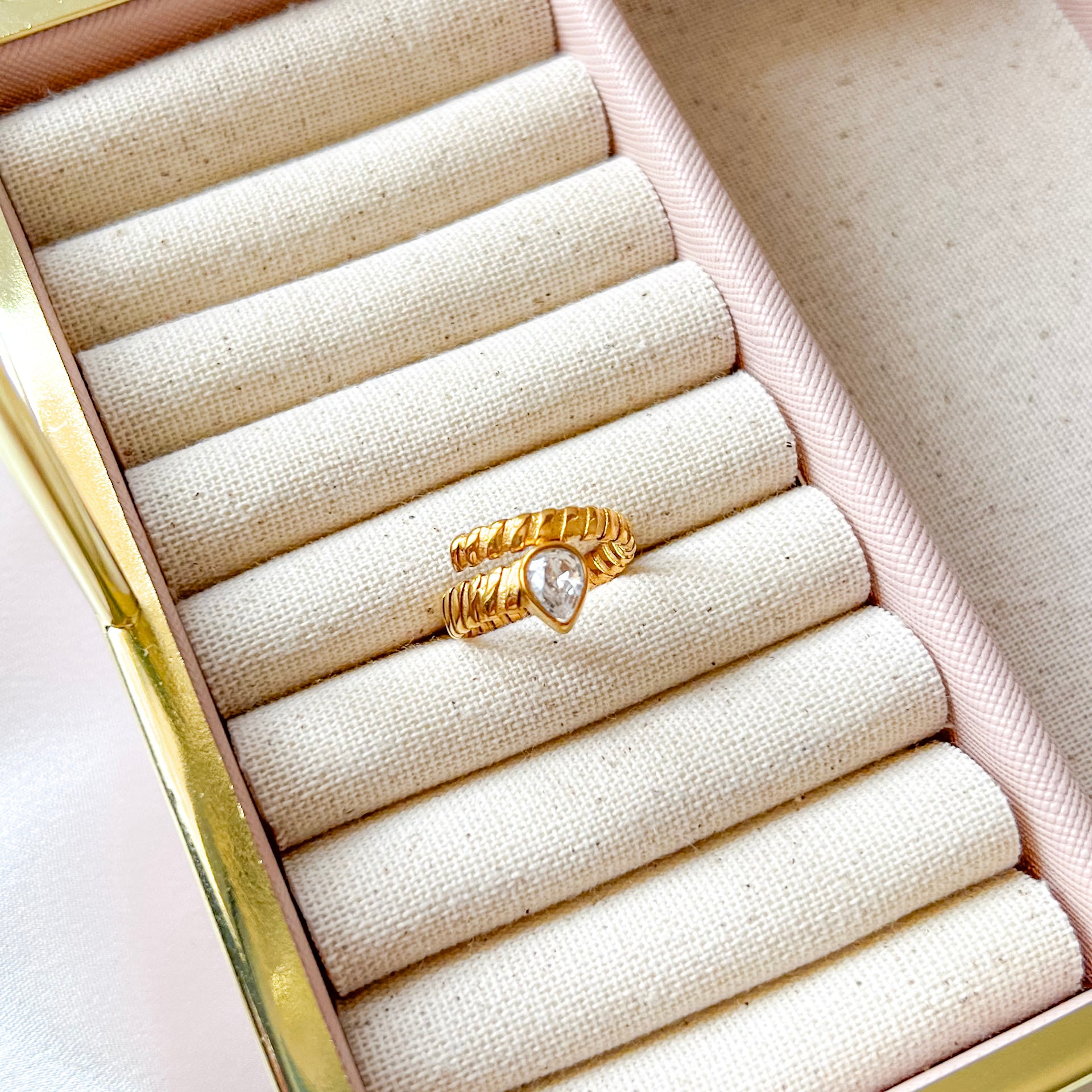 Adjustable Zirconia Open Ring