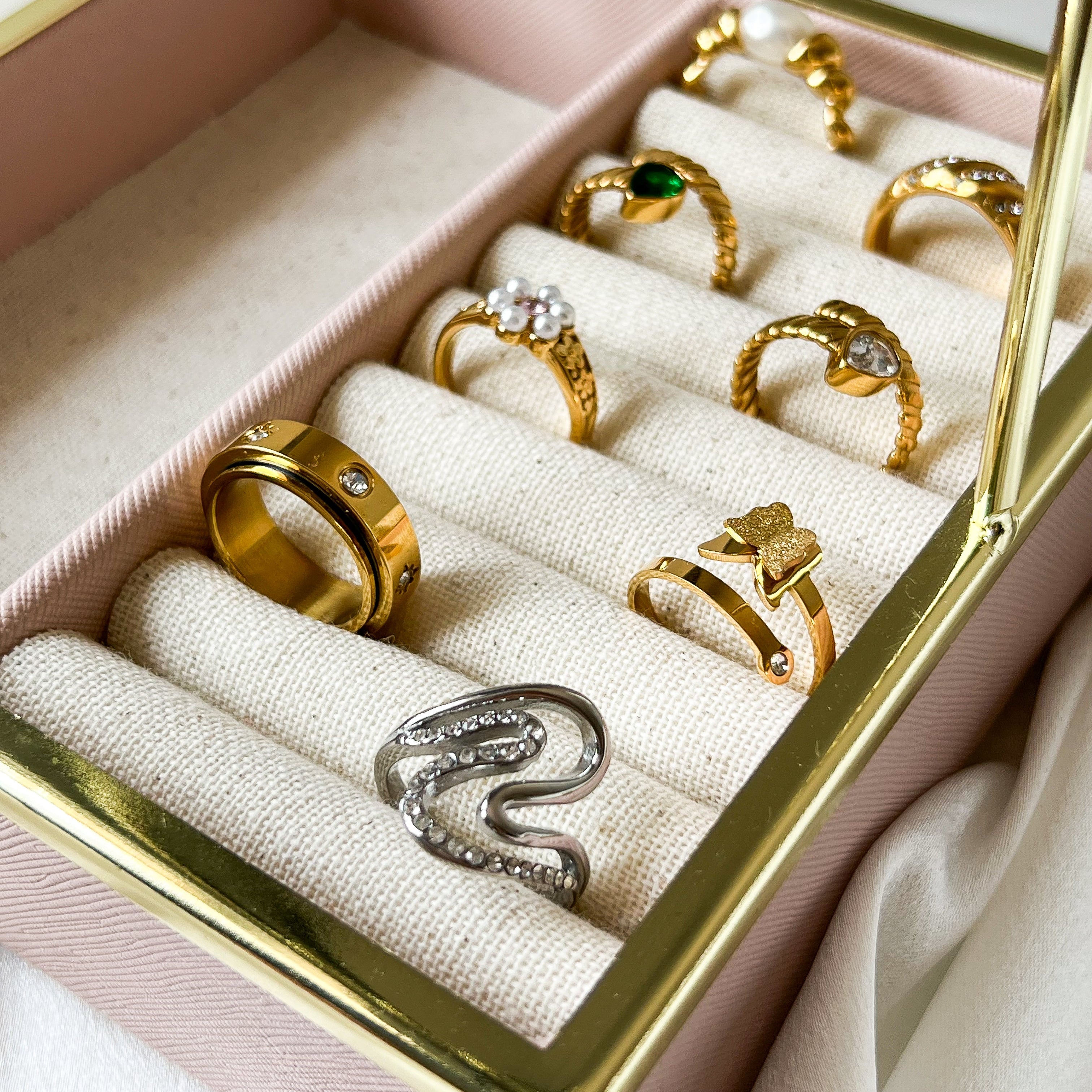 Double Layer Open Ring