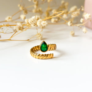 Adjustable Zirconia Open Ring