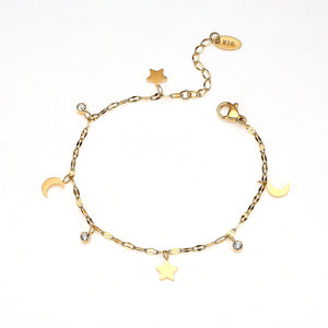 Moon and Star Bracelet